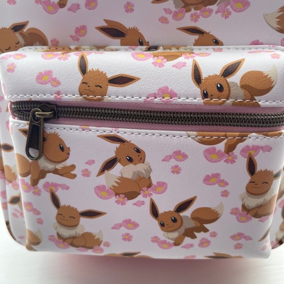 Loungefly Pokemon Eevee Sakura Mini Backpack and Cardholder Set - Picture 7 of 16